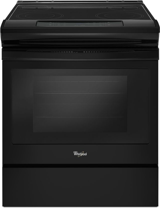 Whirlpool® 30" Black Slide In Electric Range-0