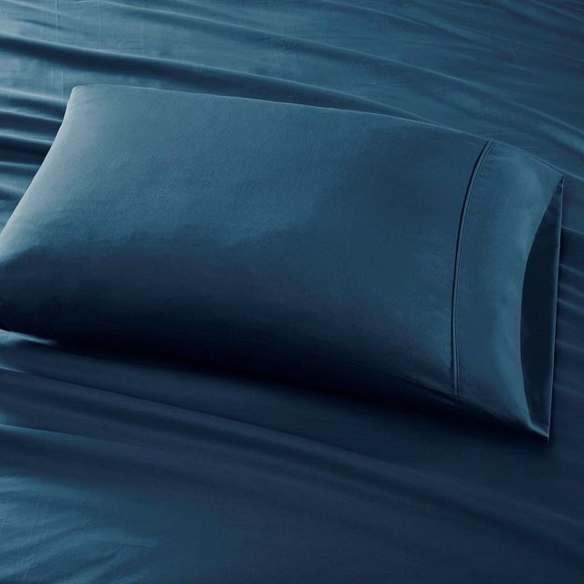 Olliix by Madison Park 6 Piece Teal California King 800 Thread Count Cotton Rich Sateen Sheet Set-2