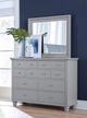Aspenhome® Cambridge Light Gray Paint Dresser Landscape Mirror-4