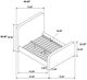 Coaster® Wren Gray Queen Upholstered Panel Bed-4