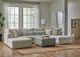 Behold™ Home Jameson Ecru Ottoman-1