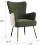 Emerald Home Amera Gold/Moss Green Accent Chair-2