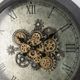 A & B Home Black/Gray Round Clock-4