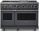 Viking® 7 Series 48" Cast Black Pro Style Liquid Propane Gas Range with 12" Reversible Griddle-0