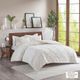 Olliix by Madison Park 3 Piece White King/California King Pacey Tufted Cotton Chenille Geometric Comforter Set-0