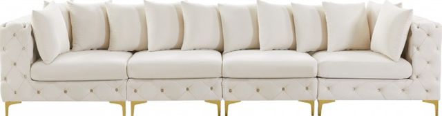Meridian Furniture Tremblay 4-Piece Cream 139" Modular Sofa-3
