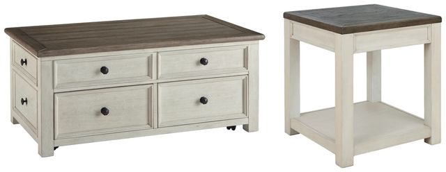 Signature Design by Ashley® Bolanburg 2-Piece Two-Tone Living Room Tables Set-0