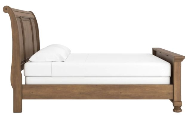 Signature Design by Ashley® Vandenmore Medium Brown King Sleigh Bed-2