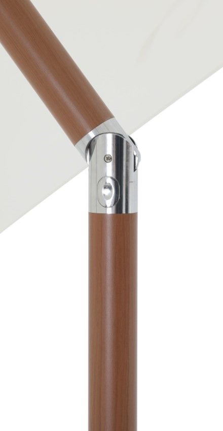 Meridian Furniture Fiji Black/White Aluminum Outdoor Patio Umbrella and Base-4