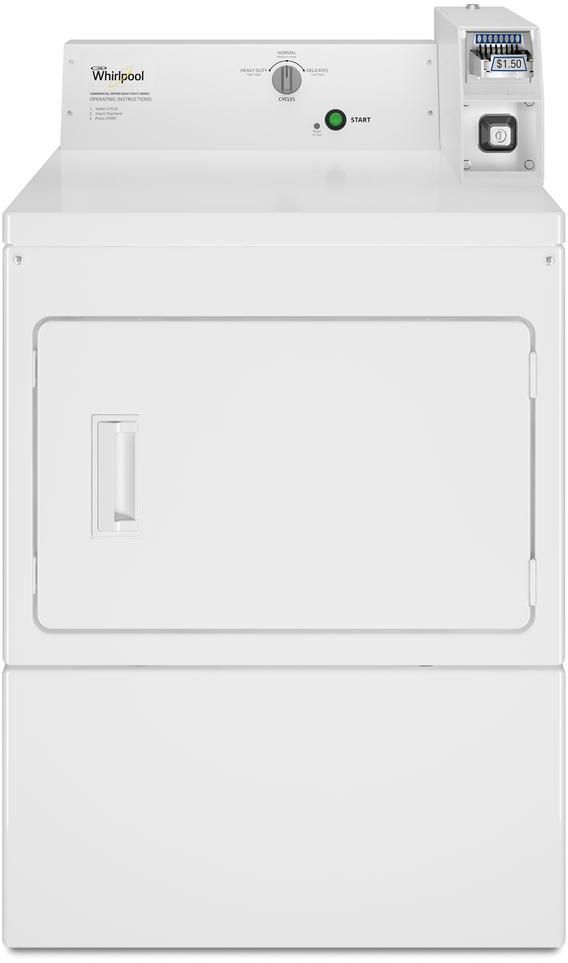 Whirlpool® Commercial White Gas Dryer-0
