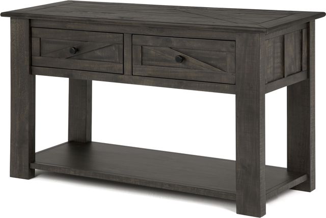 Magnussen Home® Garrett Weathered Charcoal Sofa Table-0