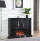ACME Furniture Drisana Black Mirrored Fireplace-1