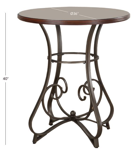 Powell Home Fashions Hamilton Pub Table - Thumbnail 3