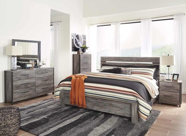 Signature Design by Ashley® Cazenfeld 2-Piece Black/Gray King/California King Panel Headboard Set-3