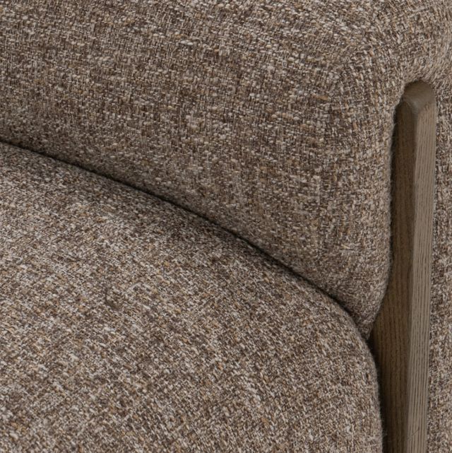 Classic Home Sierra Bronzed Cocoa Upholstered Bench-4