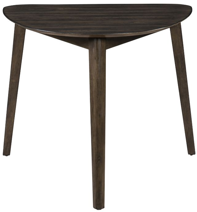 New Classic® Home Furnishings Rex Walnut Brown Guitar Pick Corner Table-2