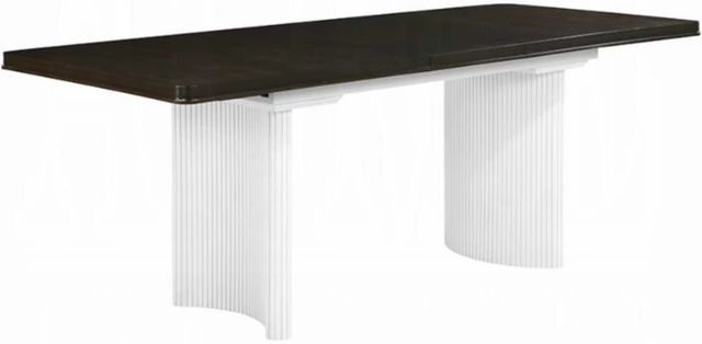 ACME Furniture Carena Brown Dining Table with White Base-0