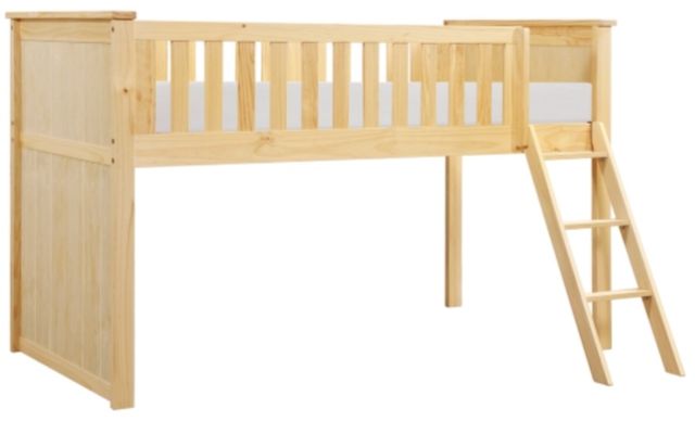 Homelegance® Bartly Natural Youth Twin Low Loft Bunk Bed-1