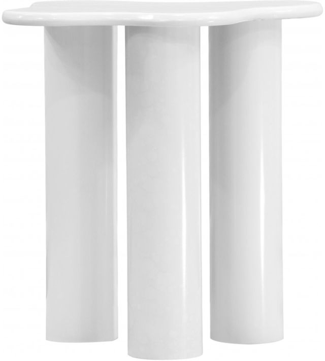 Meridian Furniture Romaine White End Table-1