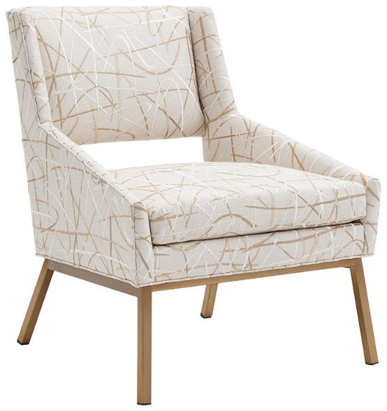椅子 manami Lexington Home Customizable Kitano Amani Chair with Brass Base