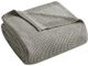 Olliix by INK+IVY Bree Knit Charcoal King Blanket-0