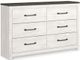 Signature Design by Ashley® Gerridan 6-Piece Gray/White Full Panel Bed Set-2