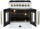 FORNO® Galiano Alta Qualita 30" White Pro Style Dual Fuel Range -3