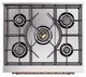 Ilve® Nostalgie II Noblesse 30'' White Pro Style Dual Fuel Range with Copper Trim-2