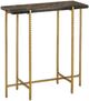 Currey & Company Flying Gold Stone Top Side Table with Gold Metal Frame-0