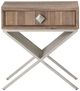 Michael Amini® Hudson Ferry Driftwood/Silver Side Table-1