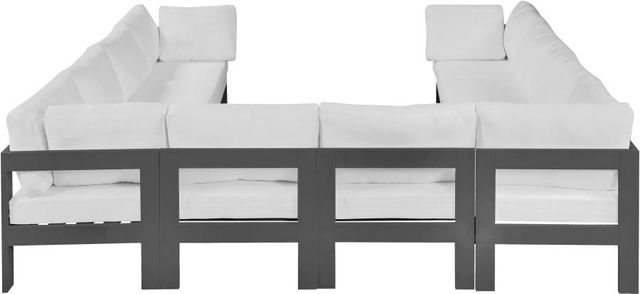 Meridian Furniture Nizuc 10-Piece White Outdoor Patio Modular Sectional Set-3