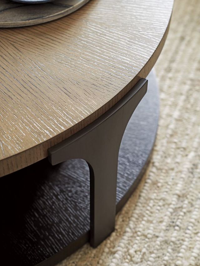 Lexington Home Zanzibar Kenya Brown Cocktail Table with Dark Tunis Base-2
