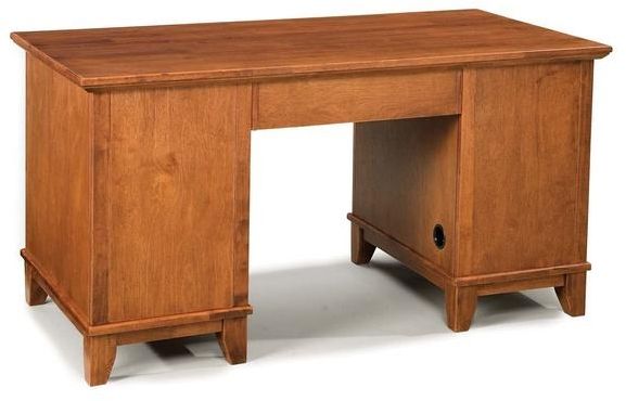 homestyles® Arts & Crafts Brown Pedestal Desk-1