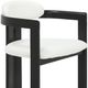 Armen Living Jazmin Vintage Black/White Dining Chair-5