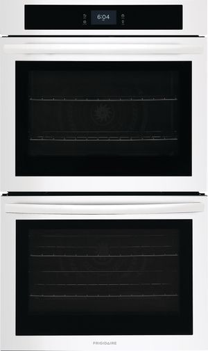 front view of the Frigidaire® 27" White Double Electric Wall Oven