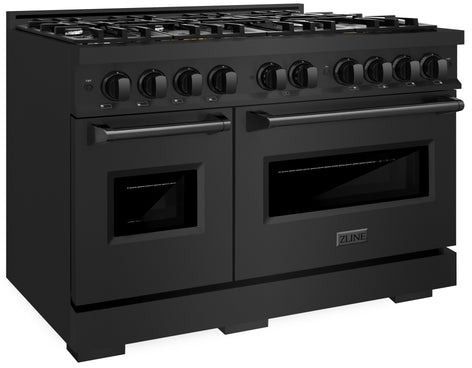 ZLINE Classic 48" Black Stainless Steel Pro Style Gas Range -2
