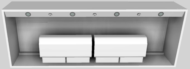 Vent-A-Hood® 66" White Wall Mounted Range Hood-3