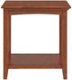 Whittier Wood® Furniture McKenzie Glazed Antique Cherry Rectangular Side Table-2