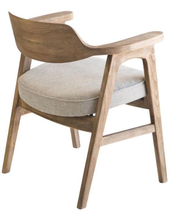 Nest Home Collections Wagner Anew Gray/Natural Arm Chair-2