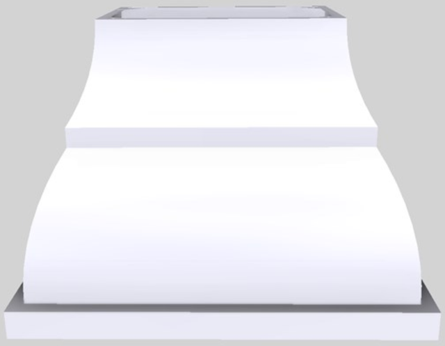 Vent-A-Hood® Designer Series 42" White Island Range Hood-0
