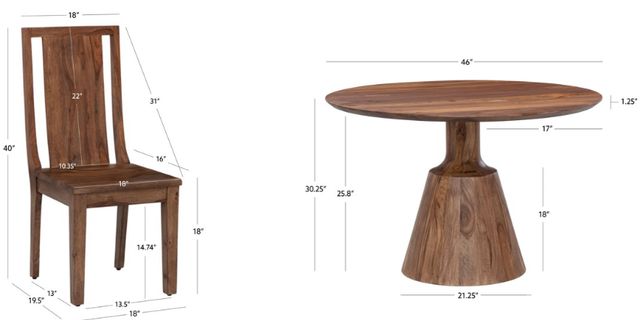 Coast2Coast Home™ Nealon 5-Piece Brown Dining Set-2