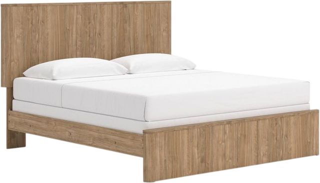 Signature Design by Ashley® Gramburg Warm Natural Brown King Panel Bed-0