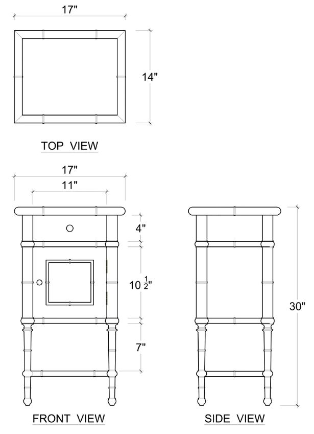 Bramble Customizable Martinique Side Table-1