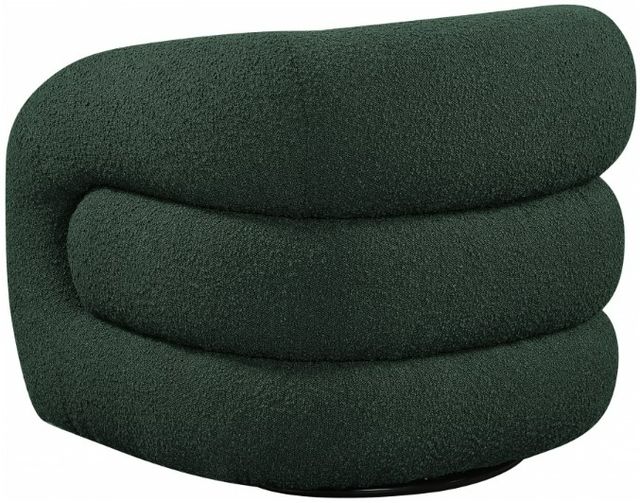 Meridian Furniture Roxbury Green Boucle Fabric Swivel Accent Chair-3