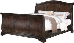 Elements International Cameron Cherry Queen Sleigh Bed
