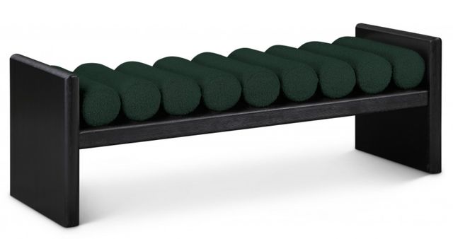 Meridian Furniture Waverly Black/Green 52" Upholstered Bench-0