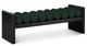 Meridian Furniture Waverly Black/Green 52" Upholstered Bench-0