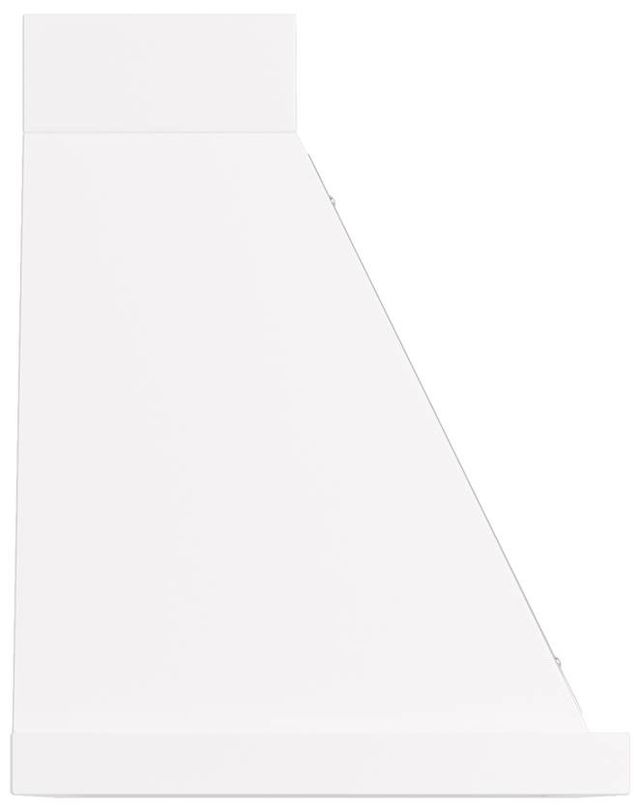 Ilve® Nostalgie II Noblesse 36" White Wall Mounted Range Hood with Chrome Trim-2