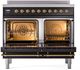 Ilve® Nostalgie II Series 40" Glossy Black Pro Style Induction Range-1
