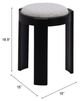 Zuo® Modern Banjul Misty Gray Ottoman-1
